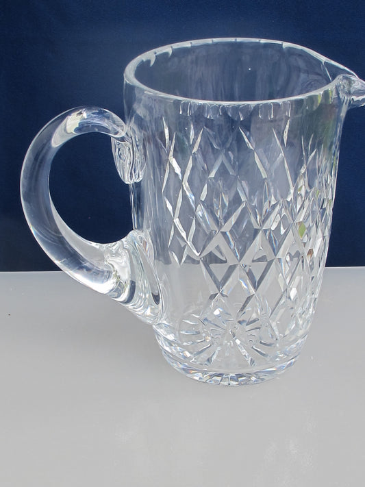 Signed Webb crystal Cut Glass pitcher