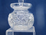 Signed Webb crystal Cut Glass jar