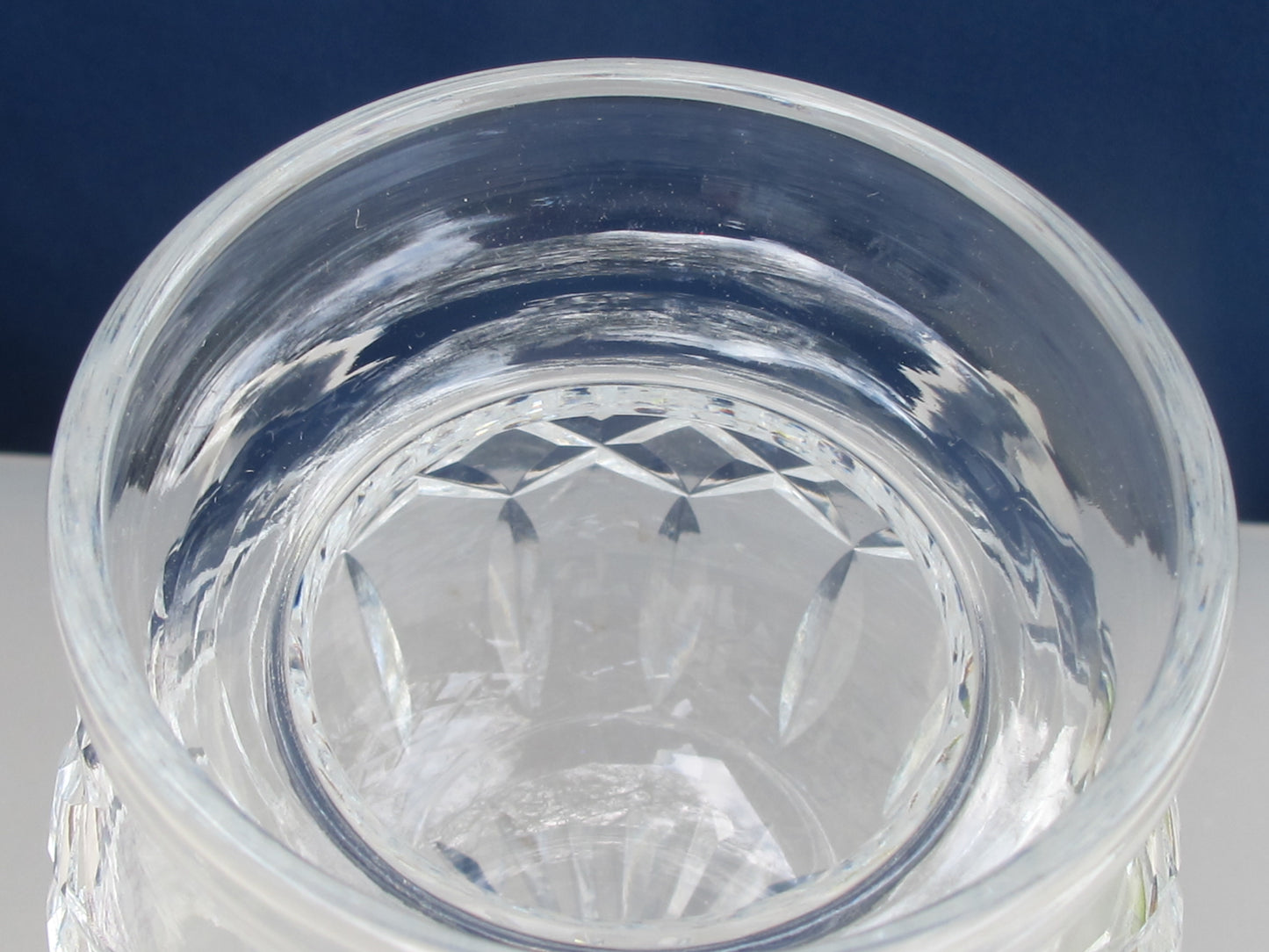 Signed Webb crystal Cut Glass jar