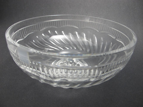 Hand Cut glass bowl hockey crystal signed - O'Rourke crystal awards & gifts abp cut glass