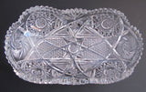 American Brilliant Period hand Cut Glass tray - O'Rourke crystal awards & gifts abp cut glass