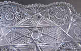 American Brilliant Period hand Cut Glass tray - O'Rourke crystal awards & gifts abp cut glass