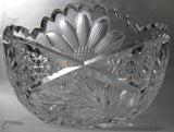 Anderson? American Brilliant Period Cut Glass  ABP  Antique 8" bowl - O'Rourke crystal awards & gifts abp cut glass