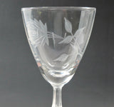 Bryce glass Rose pattern Hand cut  Crystal  Made in USA Mt Pleasant PA - O'Rourke crystal awards & gifts abp cut glass