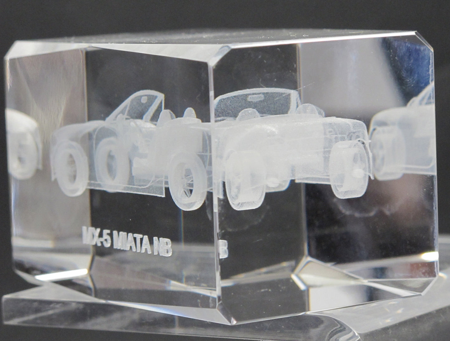 MX-5 MIATA NB glass paperweight, Great gift - O'Rourke crystal awards & gifts abp cut glass