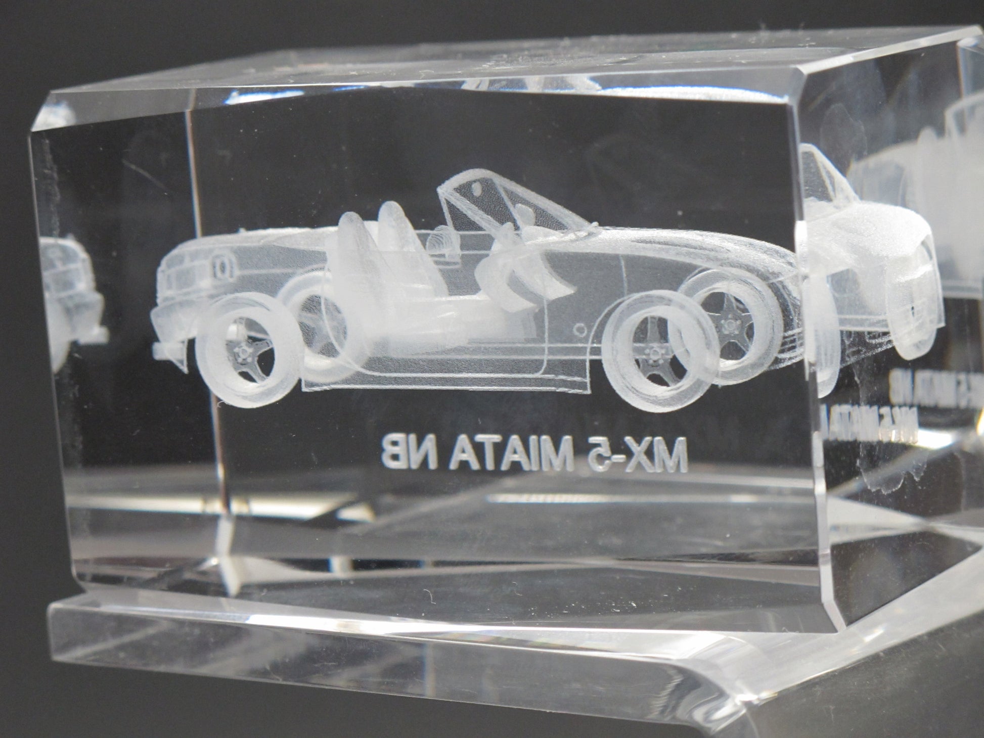 MX-5 MIATA NB glass paperweight, Great gift - O'Rourke crystal awards & gifts abp cut glass