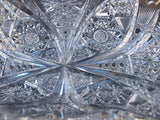 American Brilliant Period hand Cut Glass oblong dish - O'Rourke crystal awards & gifts abp cut glass