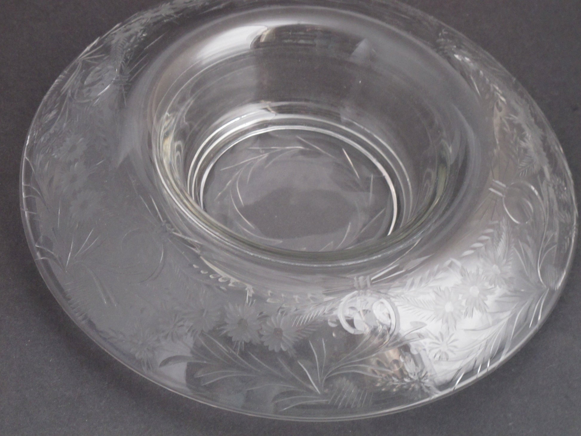Hand Cut Glass roll out bowl Antique gift - O'Rourke crystal awards & gifts abp cut glass