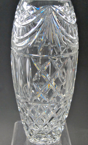 Signed Hand cut crystal vase ideal for awards Custom glass - O'Rourke crystal awards & gifts abp cut glass
