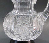 Pitcher American Brilliant Period Cut Glass Antique - O'Rourke crystal awards & gifts abp cut glass