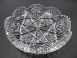 ABP cut glass low bowl American brilliant - O'Rourke crystal awards & gifts abp cut glass