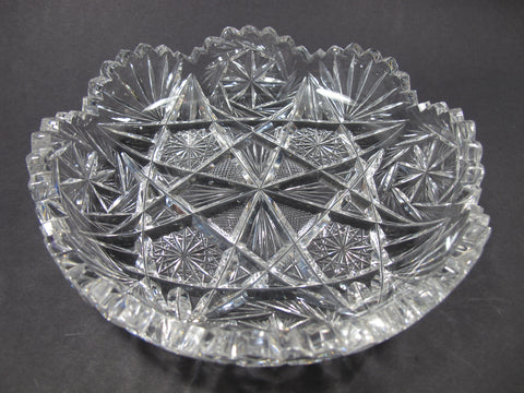 ABP cut glass low bowl American brilliant - O'Rourke crystal awards ...