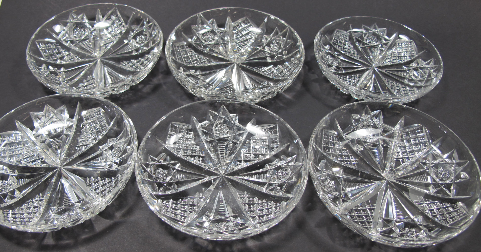 Signed Hawkes Antique Cut Glass dish American Brilliant period, ABP - O'Rourke crystal awards & gifts abp cut glass