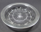 Sterling silver rim Cut Glass dish Antique - O'Rourke crystal awards & gifts abp cut glass