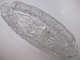 P& B Signed American Brilliant Period Hand Cut Antique Crystal dish - O'Rourke crystal awards & gifts abp cut glass