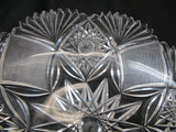 L. Straus Imperial American Brilliant Period hand Cut Glass oval bowl abp - O'Rourke crystal awards & gifts abp cut glass