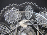 ABP cut glass ice cream dish American brilliant - O'Rourke crystal awards & gifts abp cut glass