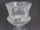 Hand Cut 24% lead crystal  large vase / bowl with space for etching 12.75 lb  Award - O'Rourke crystal awards & gifts abp cut glass