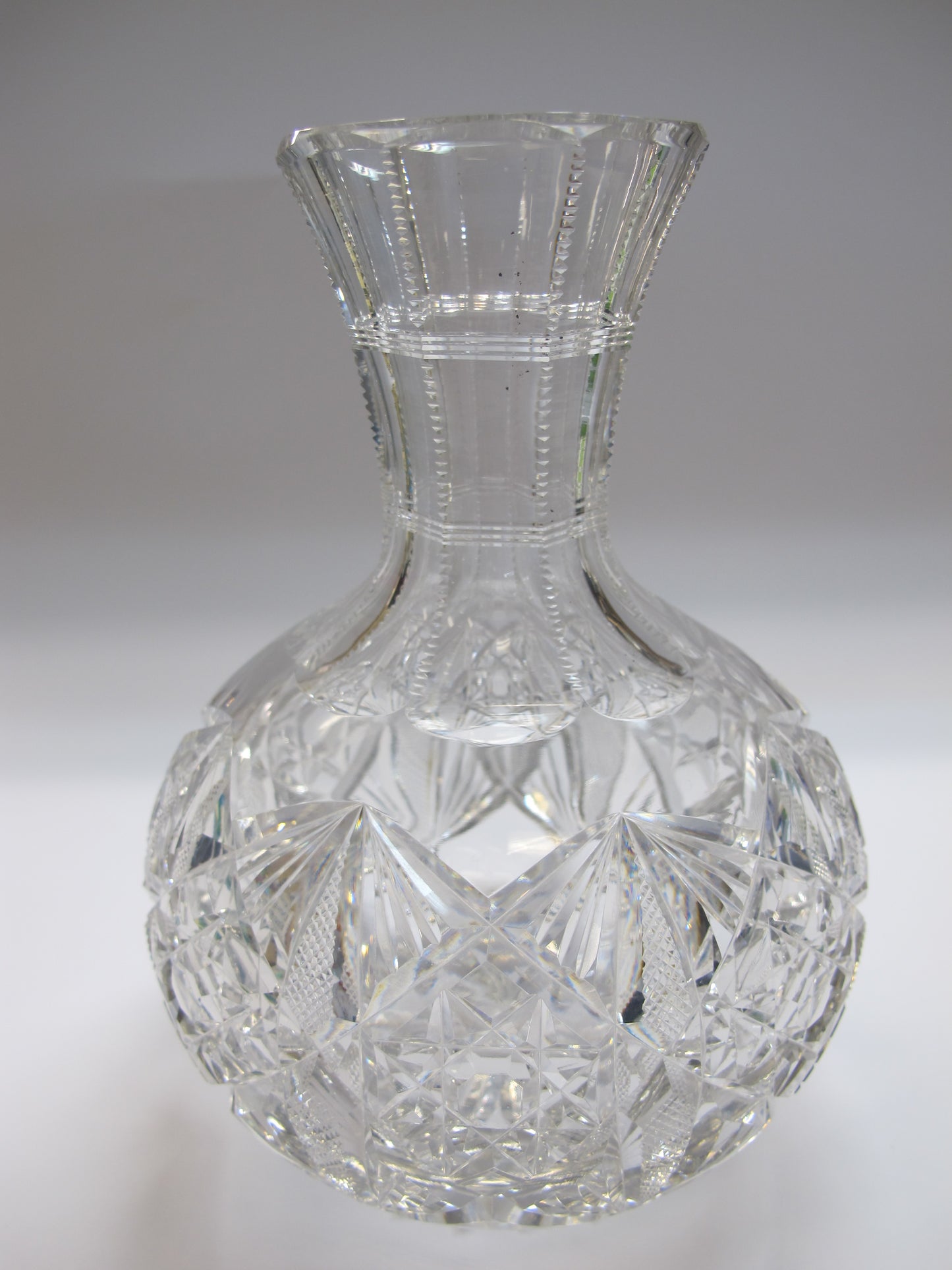 Signed Hawkes ABP Carafe American Brilliant Period hand Cut Glass - O'Rourke crystal awards & gifts abp cut glass