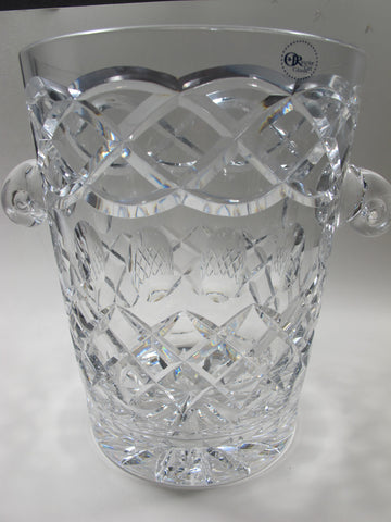 Hand cut glass Champagne bucket 24 % lead crystal Hand polished - O'Rourke crystal awards & gifts abp cut glass
