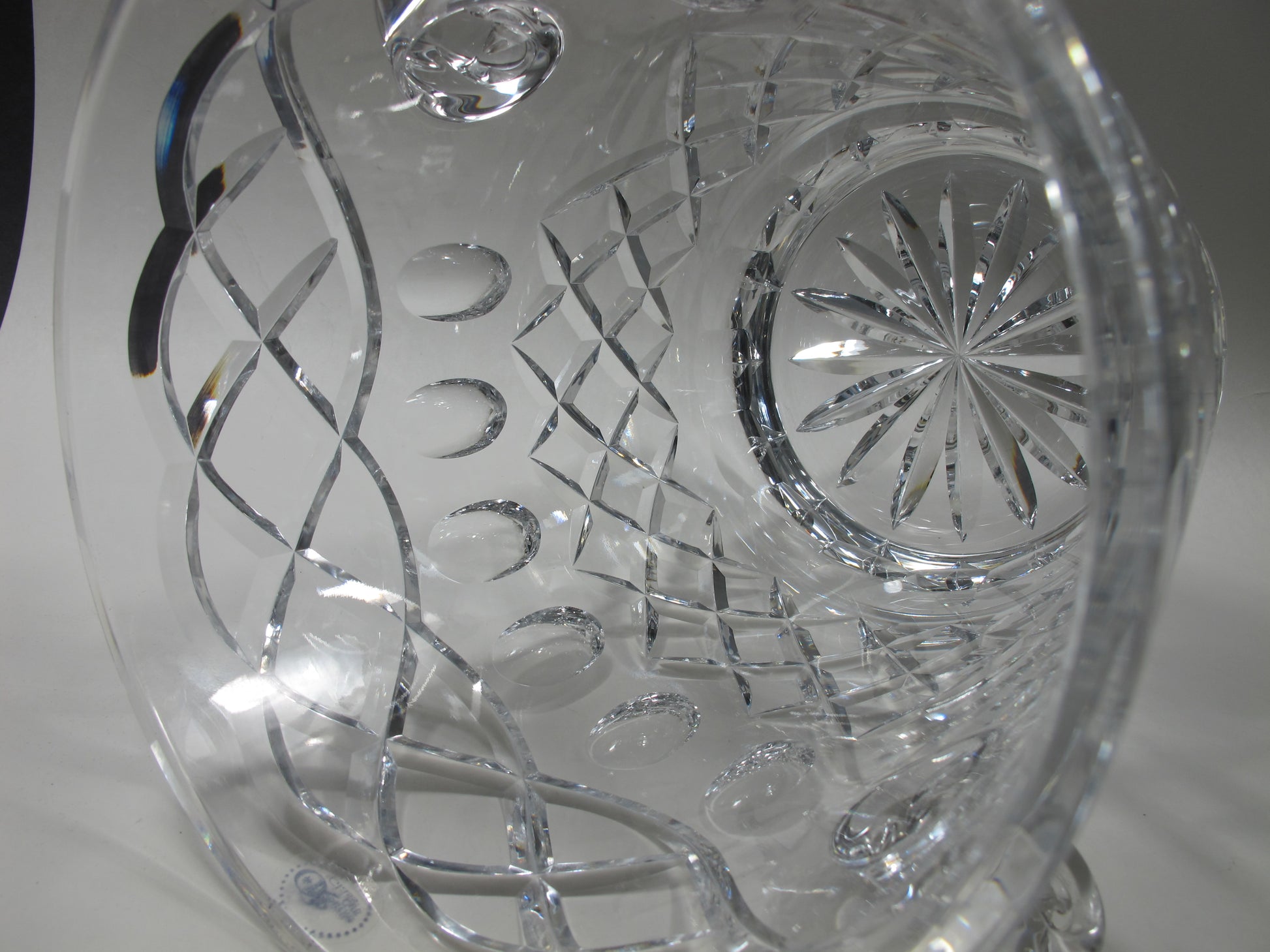 Hand cut glass Champagne bucket 24 % lead crystal Hand polished - O'Rourke crystal awards & gifts abp cut glass