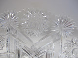 Straus ABP cut glass bowl Napoleon Hat shape American brilliant blown blank - O'Rourke crystal awards & gifts abp cut glass