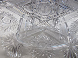 Straus ABP cut glass bowl Napoleon Hat shape American brilliant blown blank - O'Rourke crystal awards & gifts abp cut glass