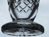 Hand cut 24% lead crystal celtic / shamrock vase St Patricks day gift glass - O'Rourke crystal awards & gifts abp cut glass