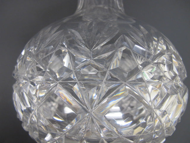 ABP Carafe American Brilliant Period hand Cut Glass block diamond - O'Rourke crystal awards & gifts abp cut glass