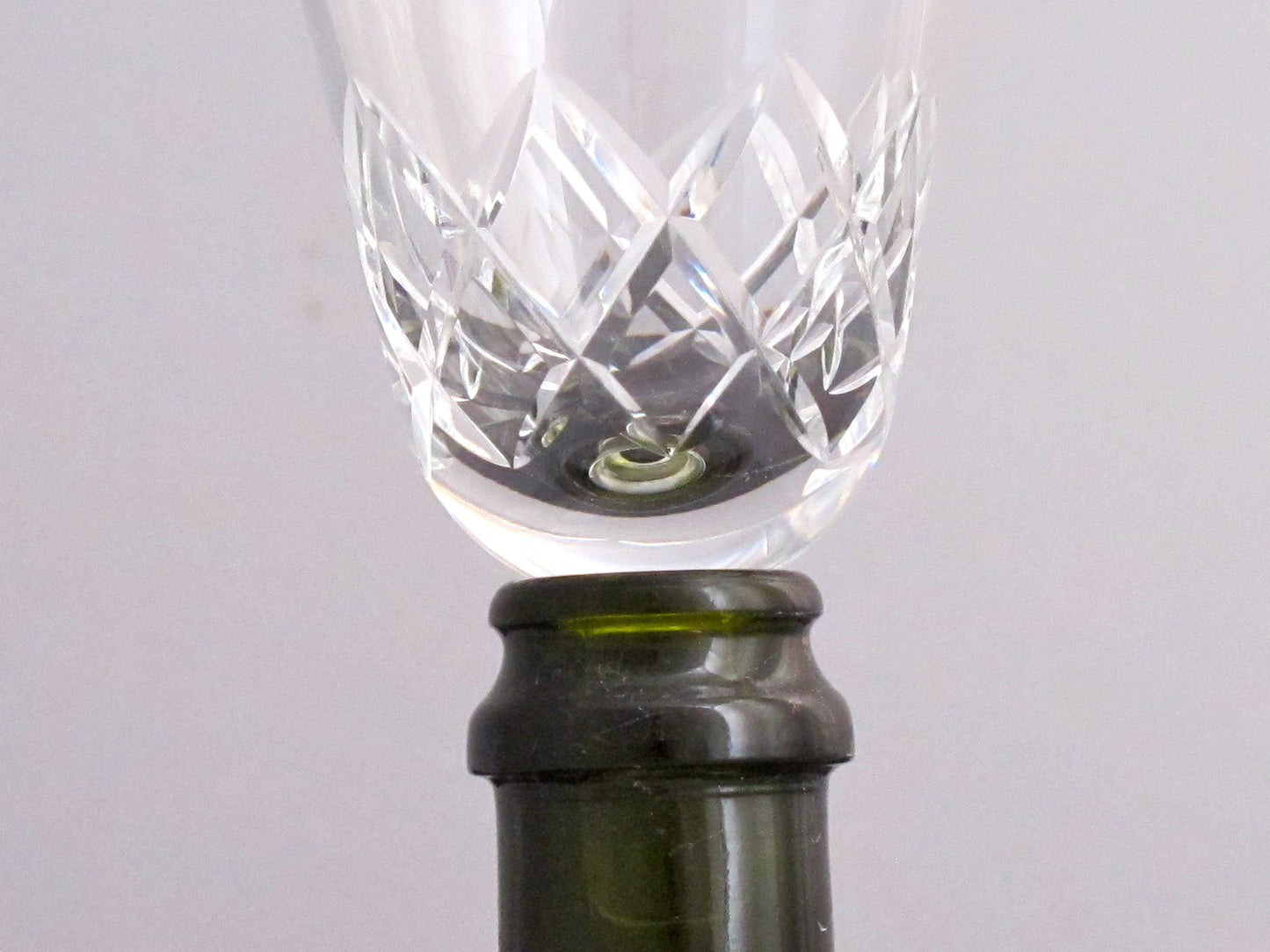 Wine glass  glass taster  stopper  hand cut crystal - O'Rourke crystal awards & gifts abp cut glass