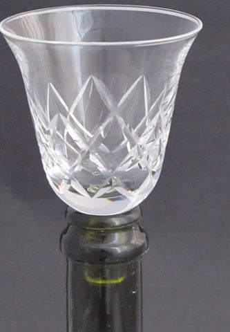 Wine glass  glass taster  stopper  hand cut crystal - O'Rourke crystal awards & gifts abp cut glass