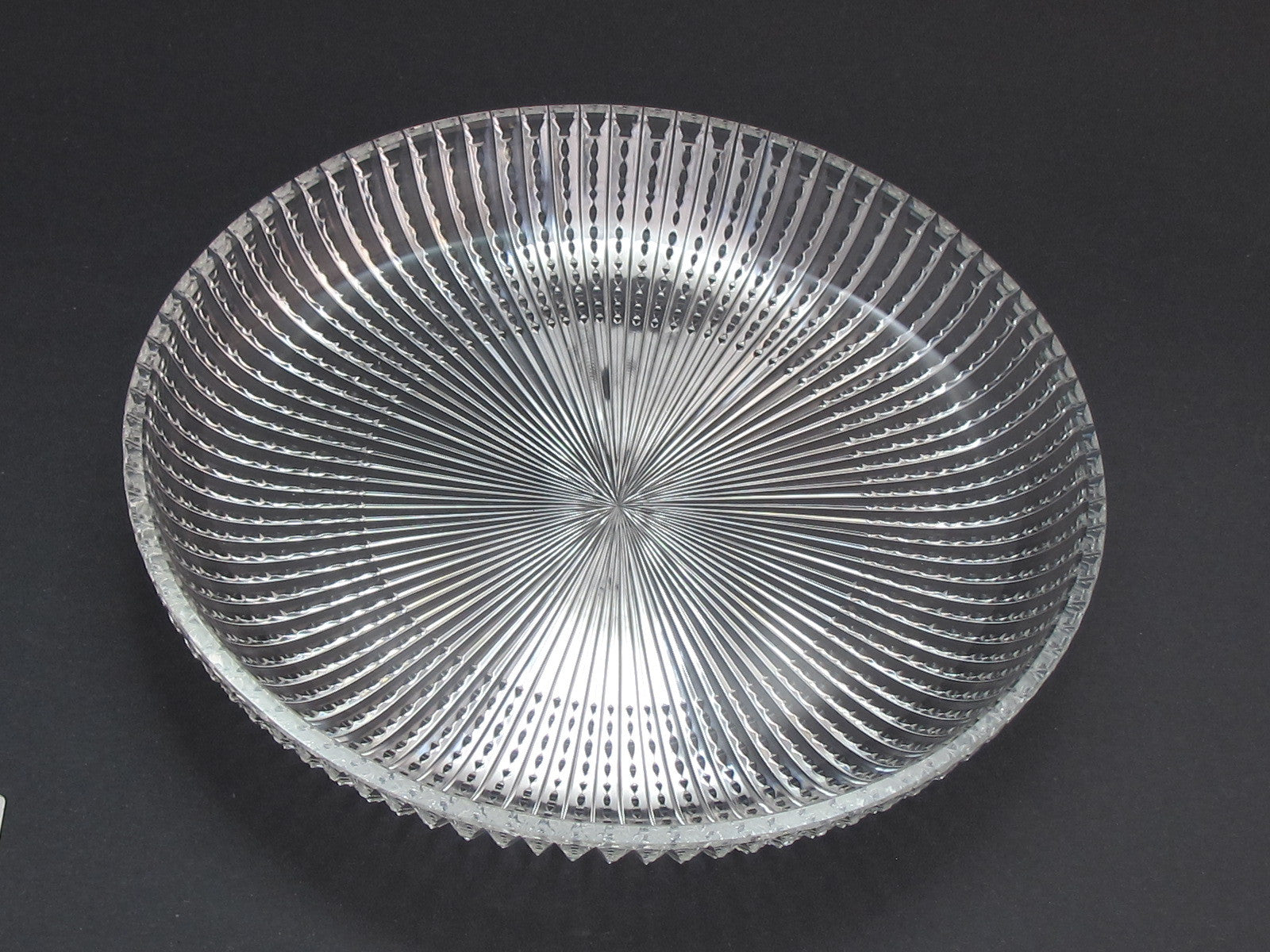 Hand Cut 24% lead crystal  large tray signed brilliant - O'Rourke crystal awards & gifts abp cut glass