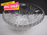 ABP cut glass bowl American brilliant blown blank intaglio butterfly - O'Rourke crystal awards & gifts abp cut glass