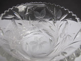 ABP cut glass bowl American brilliant blown blank intaglio butterfly - O'Rourke crystal awards & gifts abp cut glass