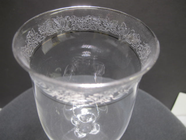 Lenox Moonspun Platinum Crystal wine Made in USA Mt Pleasant PA mouth blown - O'Rourke crystal awards & gifts abp cut glass