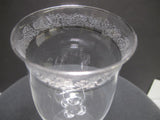 Lenox Moonspun Platinum Crystal goblet Made in USA Mt Pleasant PA mouth blown - O'Rourke crystal awards & gifts abp cut glass