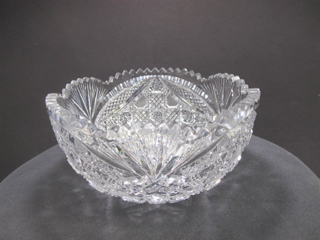 American Brilliant Period cut glass bowl - O'Rourke crystal awards & gifts abp cut glass