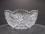 American Brilliant Period cut glass bowl - O'Rourke crystal awards & gifts abp cut glass