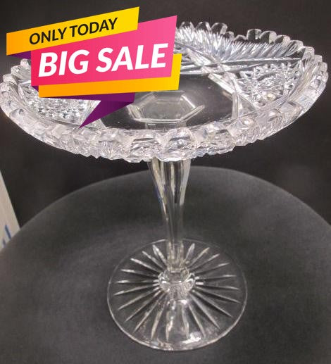 abp cut glass compote