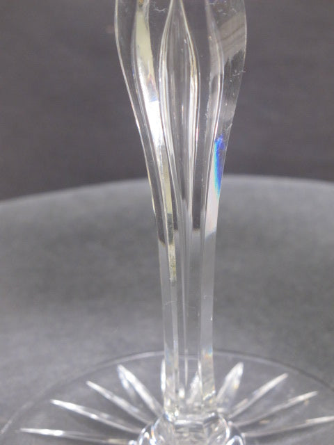 American Brilliant Period Cut Glass compote tear drop stem