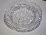 American Brilliant Period Cut Glass Signed P&B low bowl  Antique