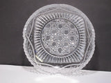 American Brilliant Period Cut Glass Signed P&B low bowl  Antique