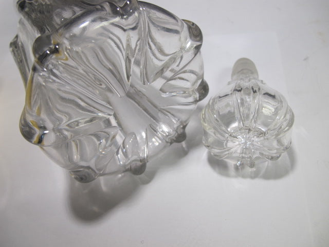 Ribbed Glass Antique Decanter C12