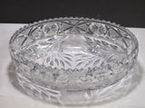 ABP cut glass oval bowl American + Floral 318