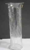 Cut glass Engraved vase antique C16