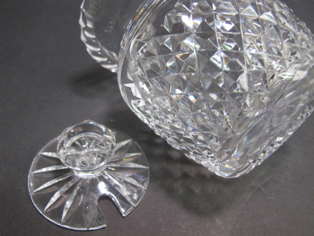 Signed Waterford crystal Alana marmalade jar with sloted lid
