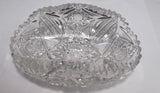 ABP cut glass dish