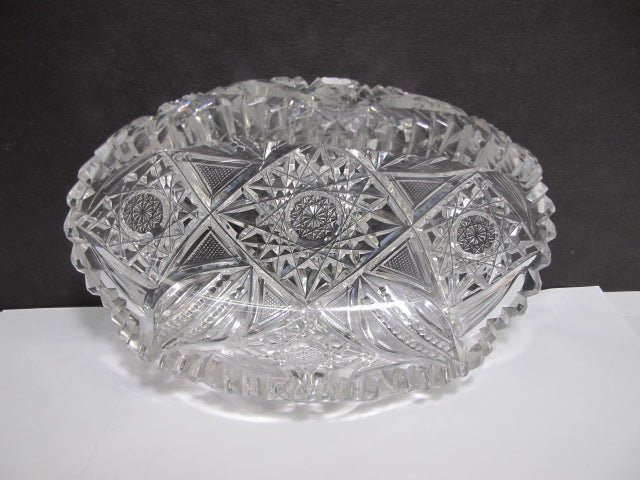 ABP Crystal Cut Glass ROLLED IN DISH