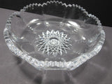 ABP cut glass fluted low bowl