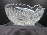 American Brilliant Period Cut Glass bowl Antique